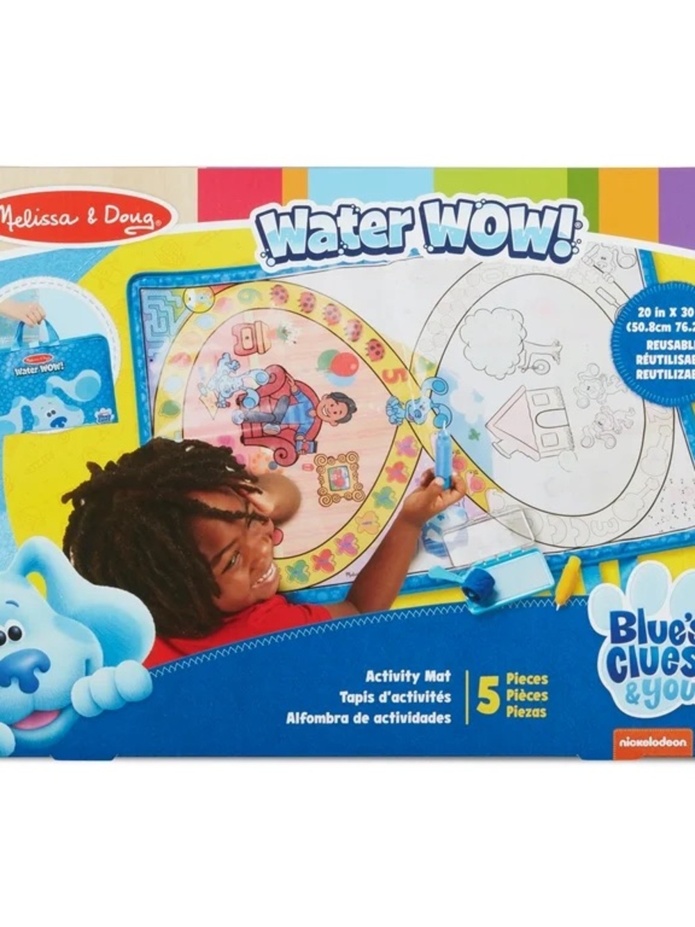 Melissa & Doug Water WOW! Blue's Clues & You Activity Mat - Blue, Yellow, Red